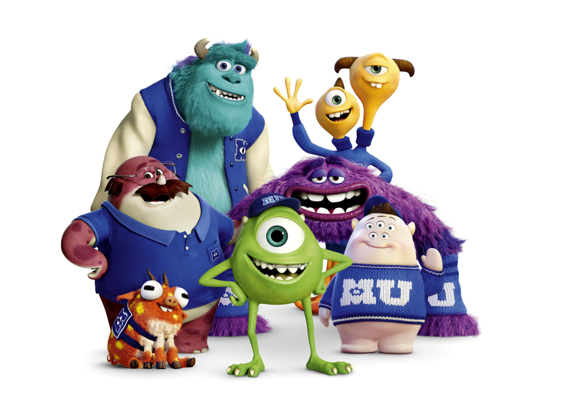 Fondo de pantalla Monsters University, Oozma Kappa Students 1920x1408