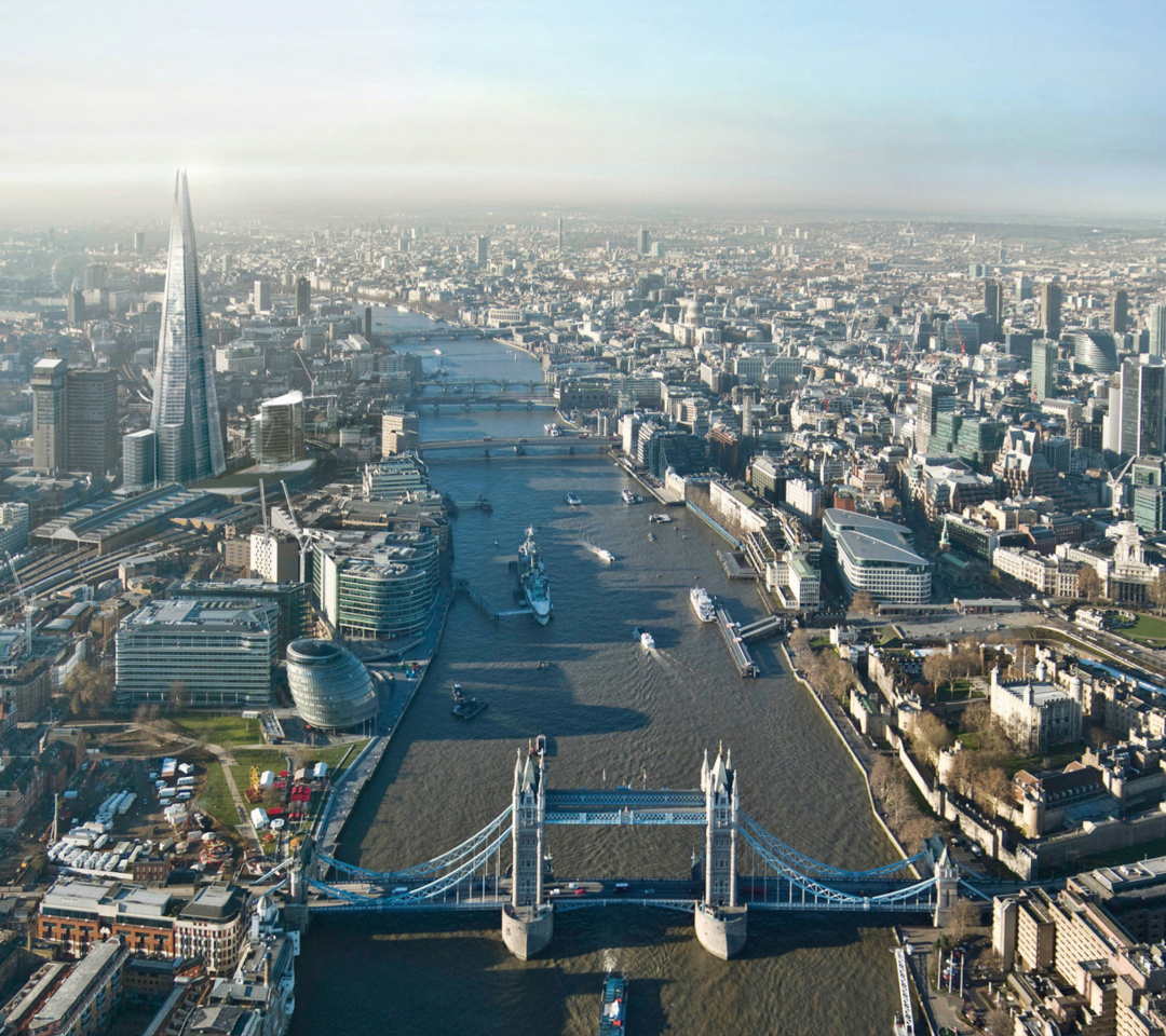 Обои River Thames London England 1080x960