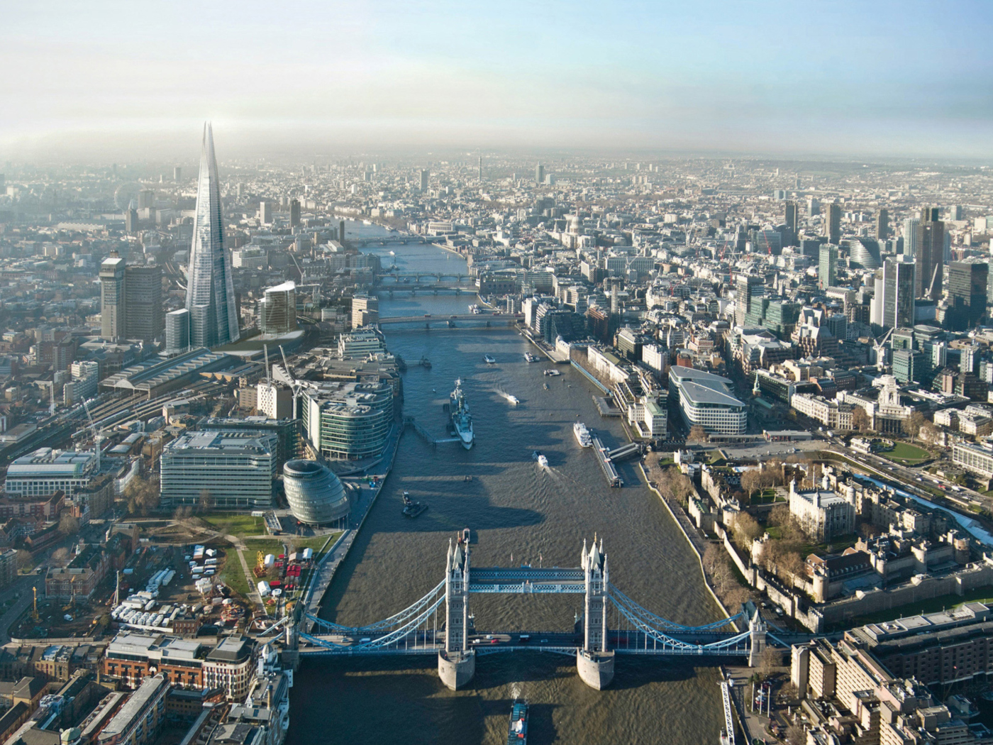 Fondo de pantalla River Thames London England 1400x1050