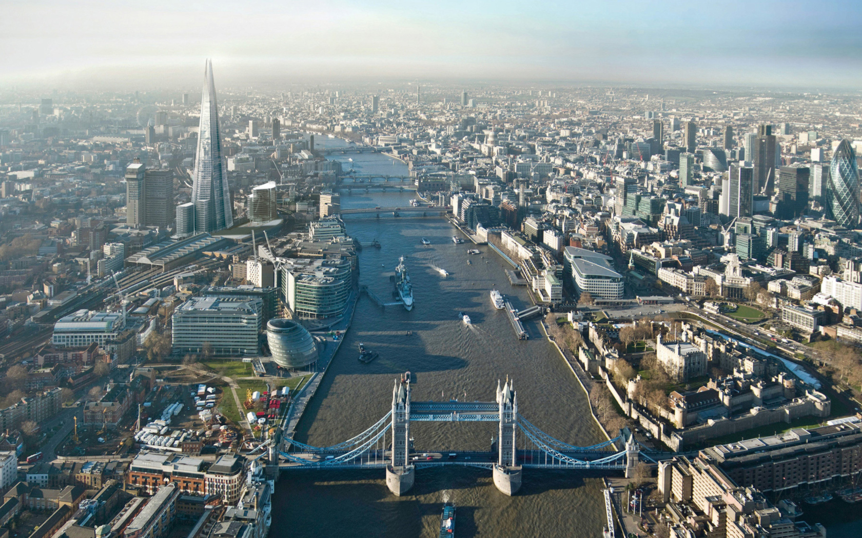 Screenshot №1 pro téma River Thames London England 1680x1050