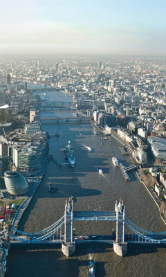 Fondo de pantalla River Thames London England 240x400
