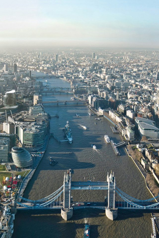 Обои River Thames London England 640x960