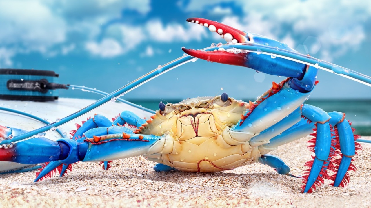 Fondo de pantalla Blue crab 1280x720