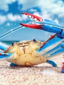 Fondo de pantalla Blue crab 132x176