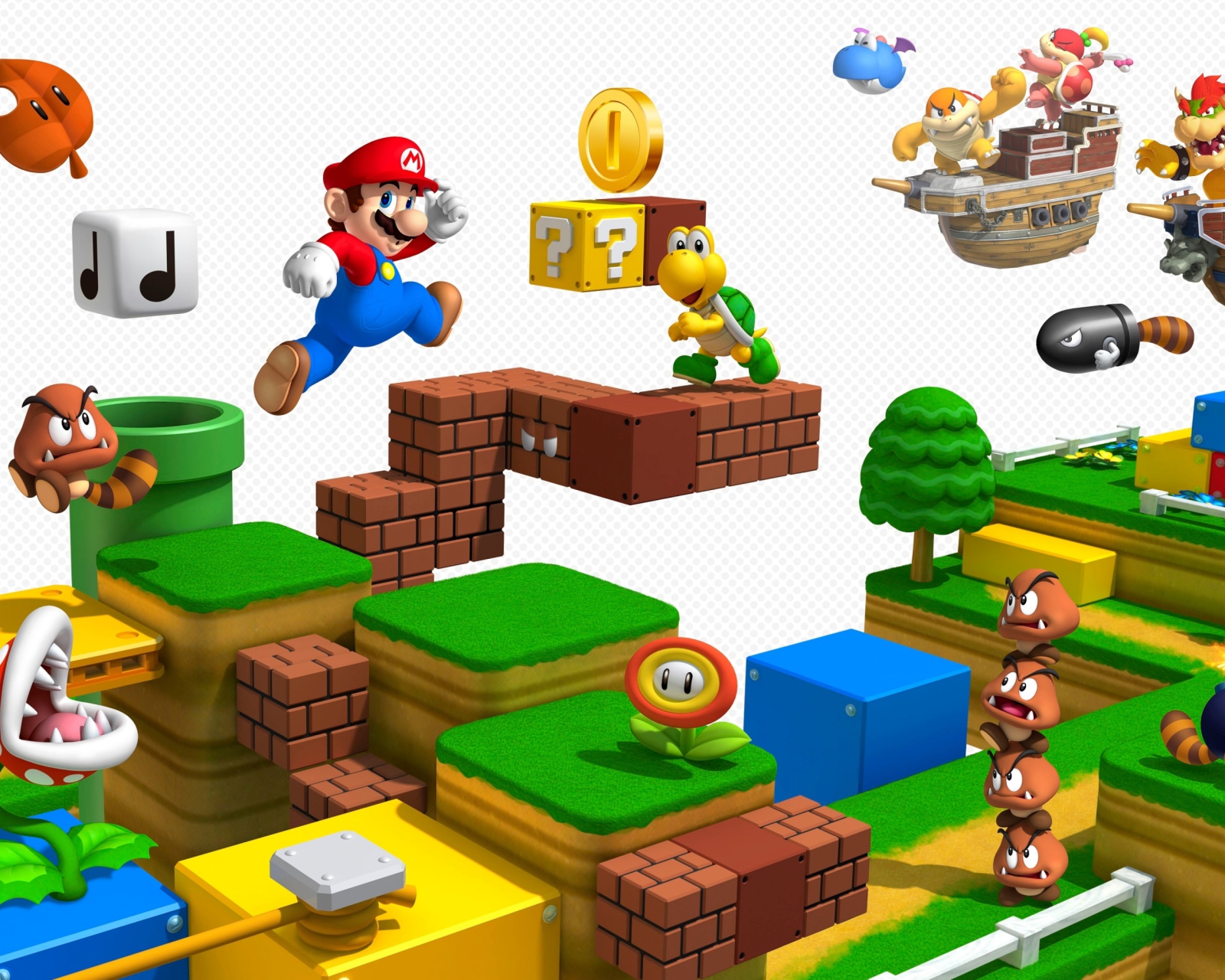 Das Super Mario 3D Wallpaper 1600x1280