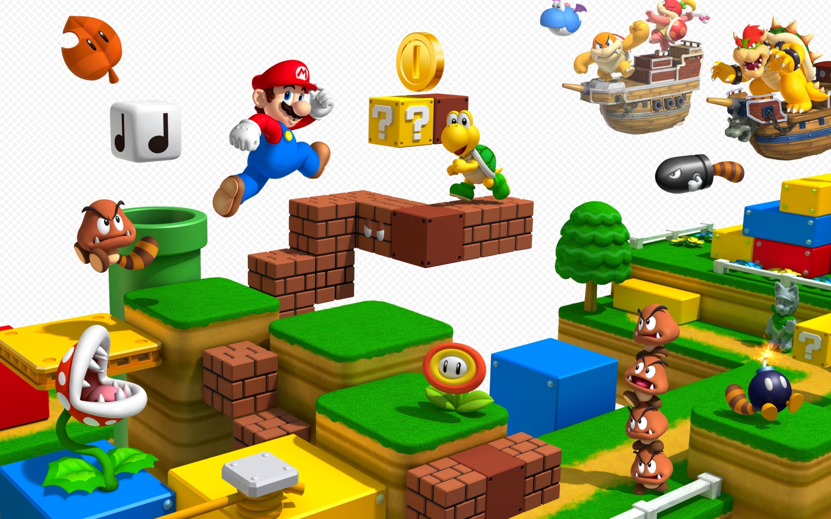Das Super Mario 3D Wallpaper 1680x1050