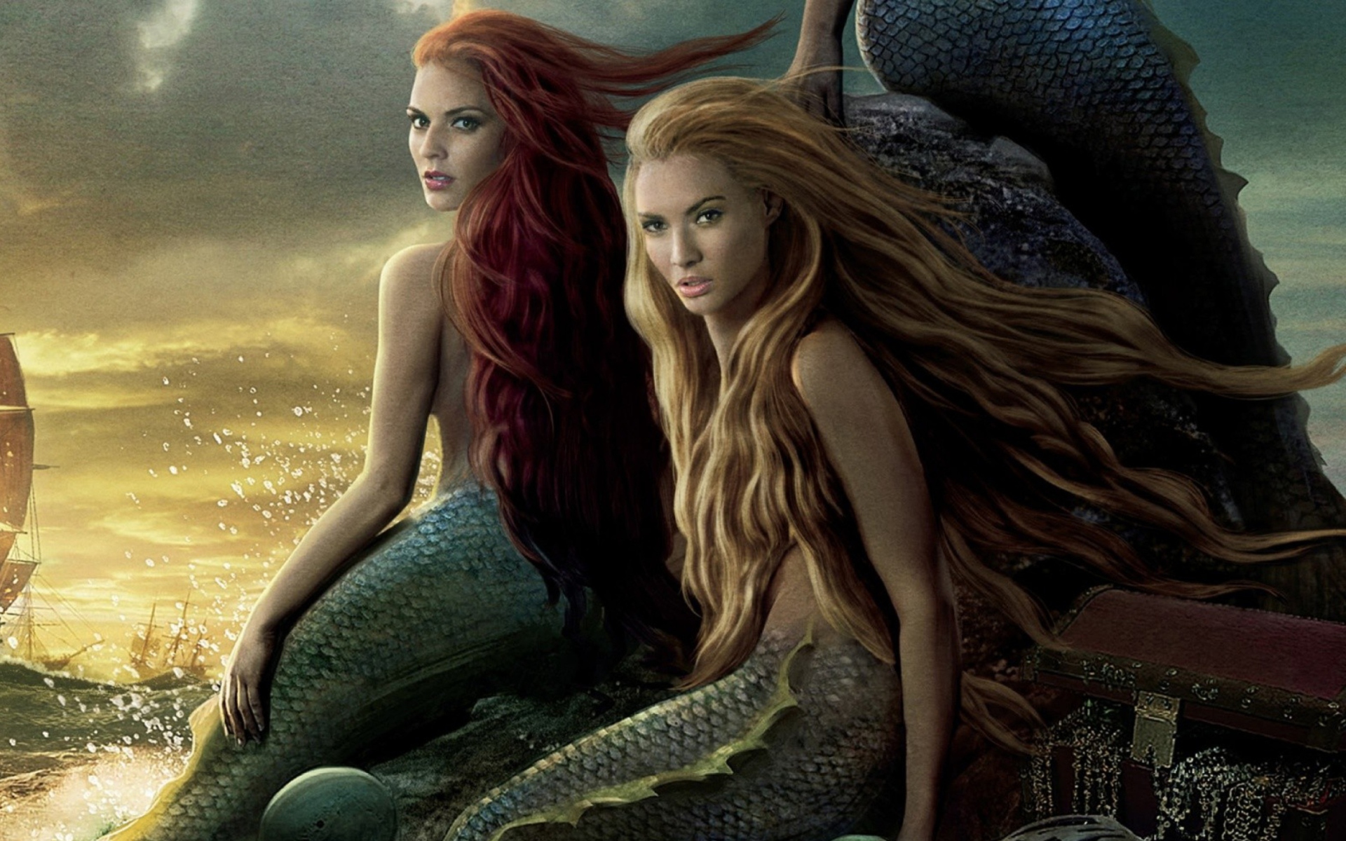 Screenshot №1 pro téma Pirates Of The Caribbean Mermaids 1920x1200