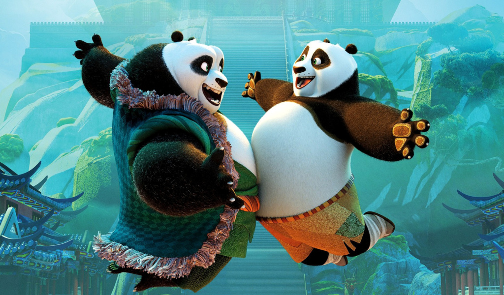 Обои Kung Fu Panda 3 DreamWorks 1024x600