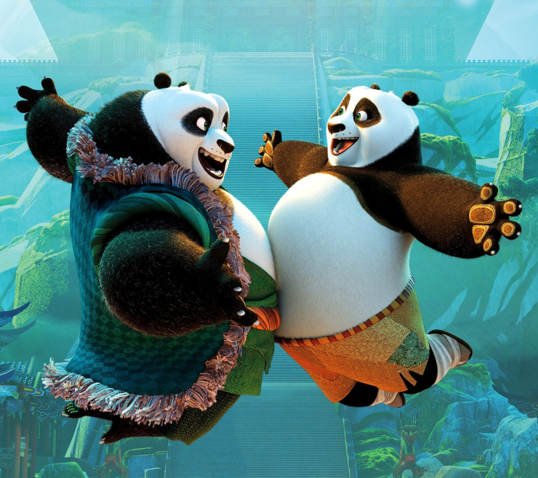 Fondo de pantalla Kung Fu Panda 3 DreamWorks 1080x960