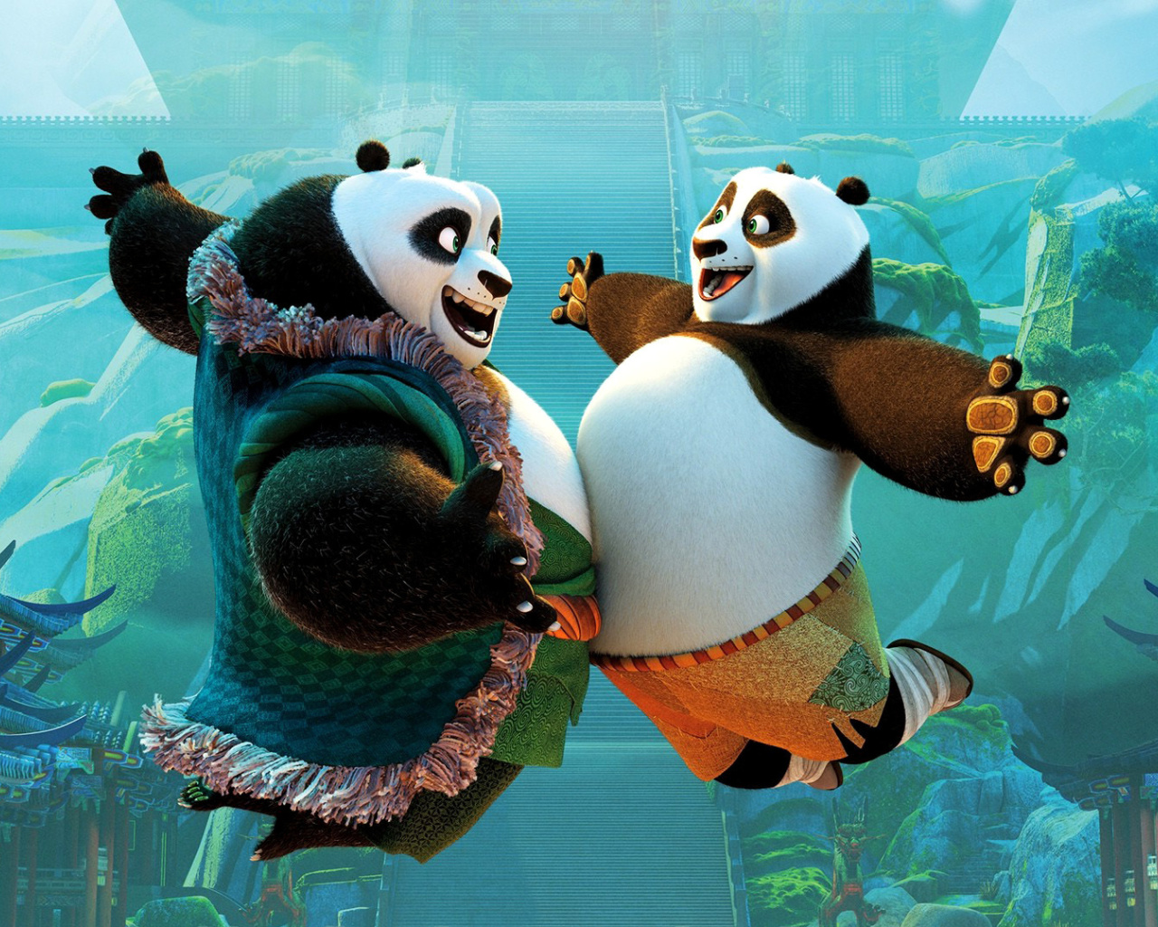 Das Kung Fu Panda 3 DreamWorks Wallpaper 1280x1024