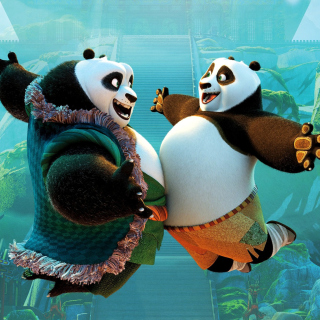 Картинка Kung Fu Panda 3 DreamWorks для телефона и на рабочий стол 1024x1024
