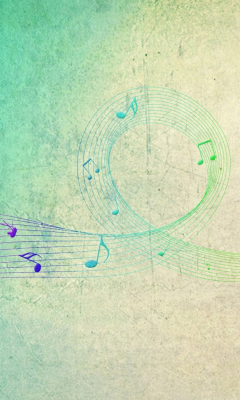 Screenshot №1 pro téma Music Notes 240x400