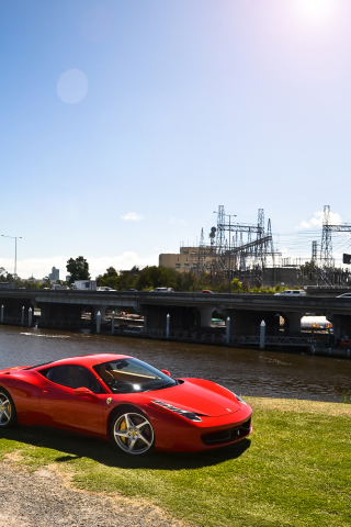 Fondo de pantalla Ferrari 458 Italia 320x480