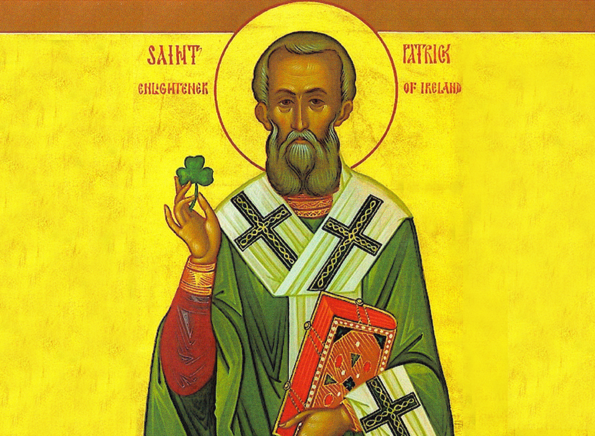 Das Saint Patrick Shamrock Wallpaper 1920x1408