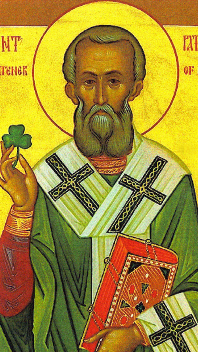 Das Saint Patrick Shamrock Wallpaper 640x1136