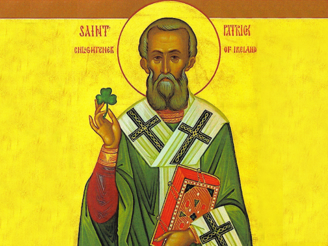 Das Saint Patrick Shamrock Wallpaper 640x480