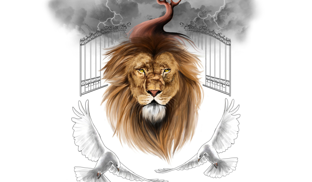 Screenshot №1 pro téma Lion Painting 1024x600