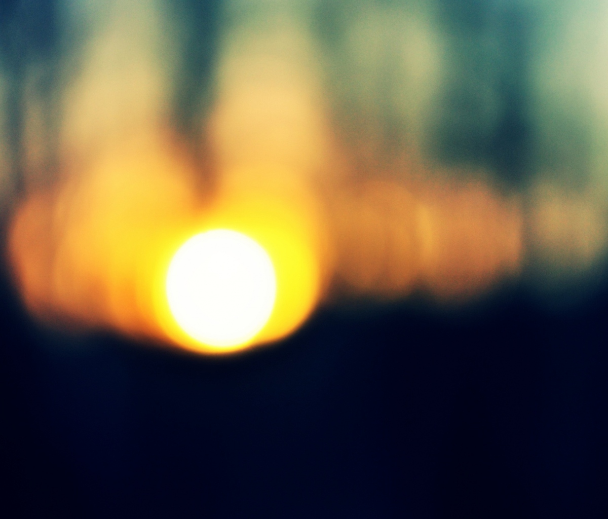 Fondo de pantalla Blurred Sunset 1200x1024