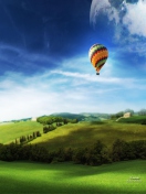 Screenshot №1 pro téma Air Balloon In Sky 132x176
