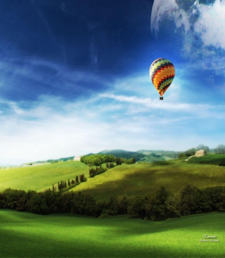 Air Balloon In Sky - Obrázkek zdarma pro Nokia C-Series