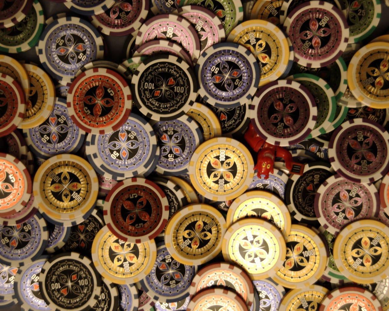 Das Casino Token Wallpaper 1280x1024