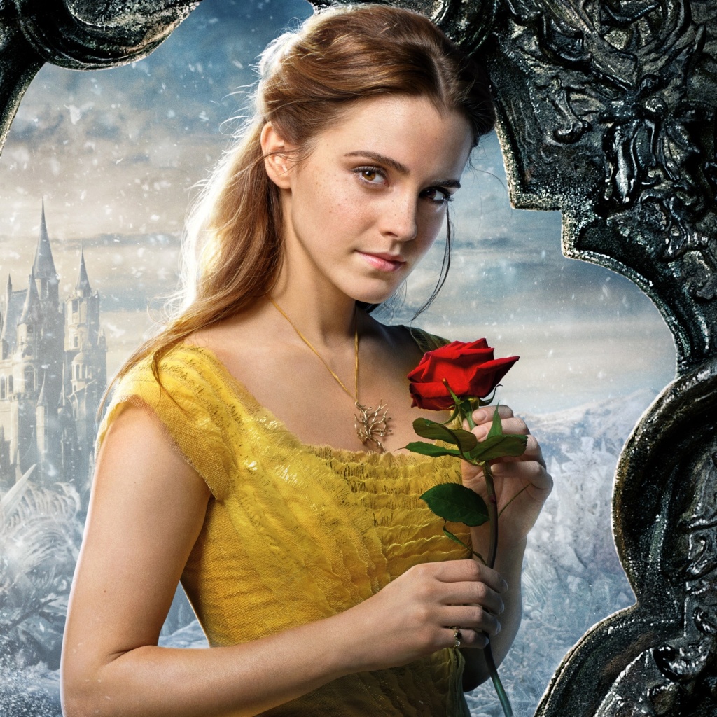 Обои Beauty and the Beast Emma Watson 1024x1024