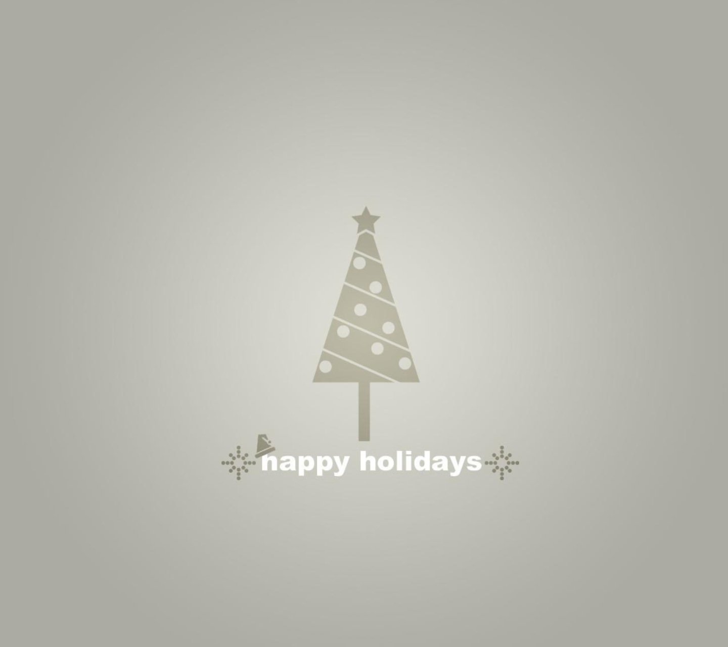 Das Grey Christmas Tree Wallpaper 1440x1280