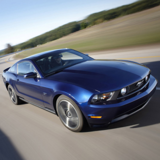 Blue Mustang V8 sfondi gratuiti per iPad