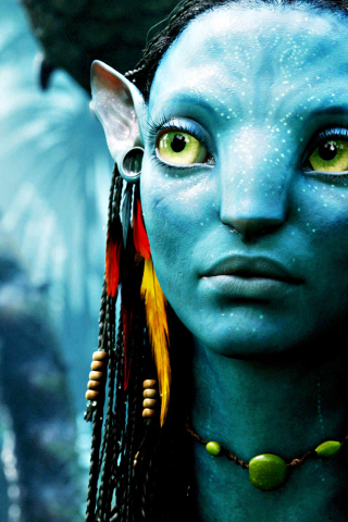 Fondo de pantalla Avatar Neytiri 320x480