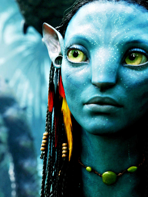 Screenshot №1 pro téma Avatar Neytiri 480x640