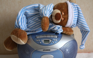 Sleepy Teddy Wallpaper for Android, iPhone and iPad