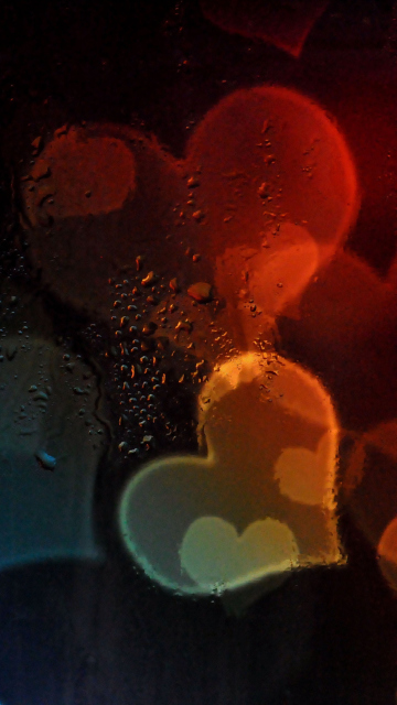 Hearts Behind Glass wallpaper 360x640