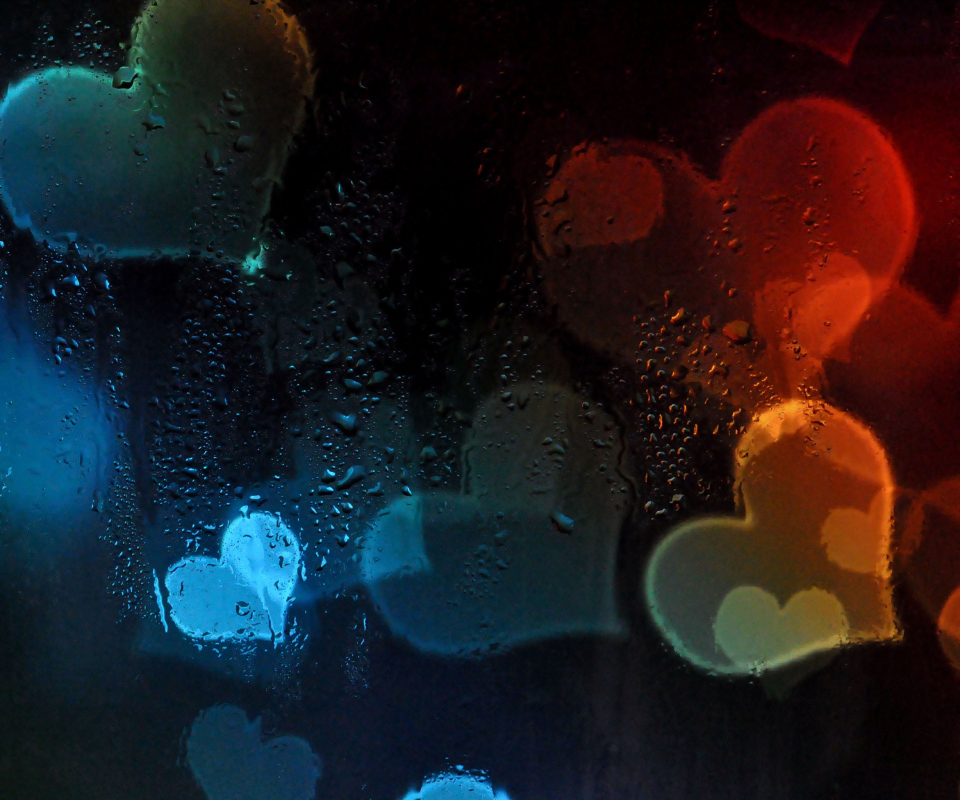 Hearts Behind Glass wallpaper 960x800