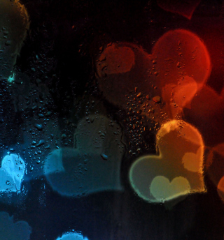 Kostenloses Hearts Behind Glass Wallpaper für iPad 2