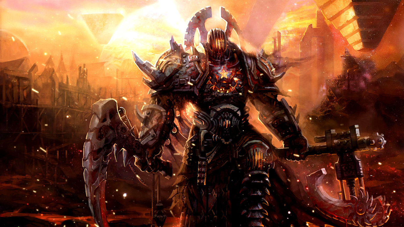 Screenshot №1 pro téma Warrior In Armor 1366x768