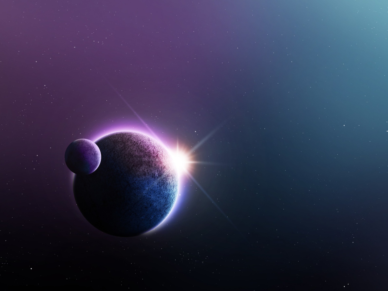 Planet, Sun And Satellite screenshot #1 1280x960