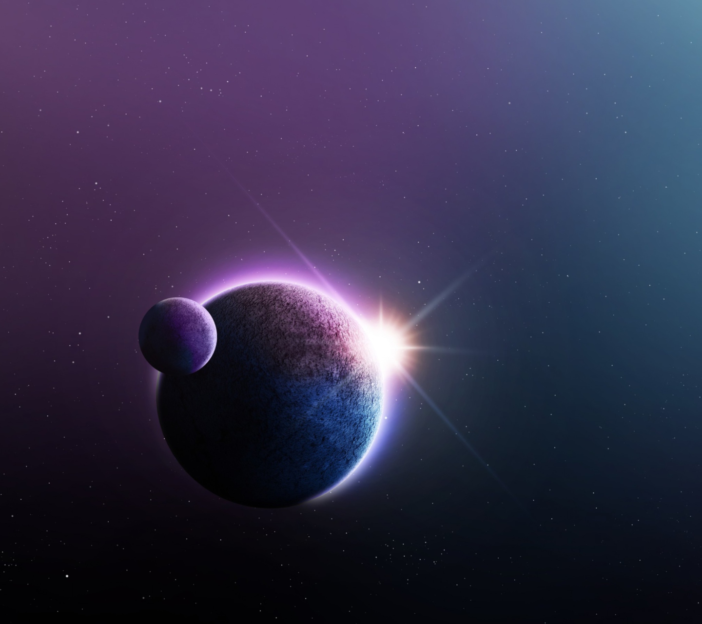 Planet, Sun And Satellite screenshot #1 1440x1280