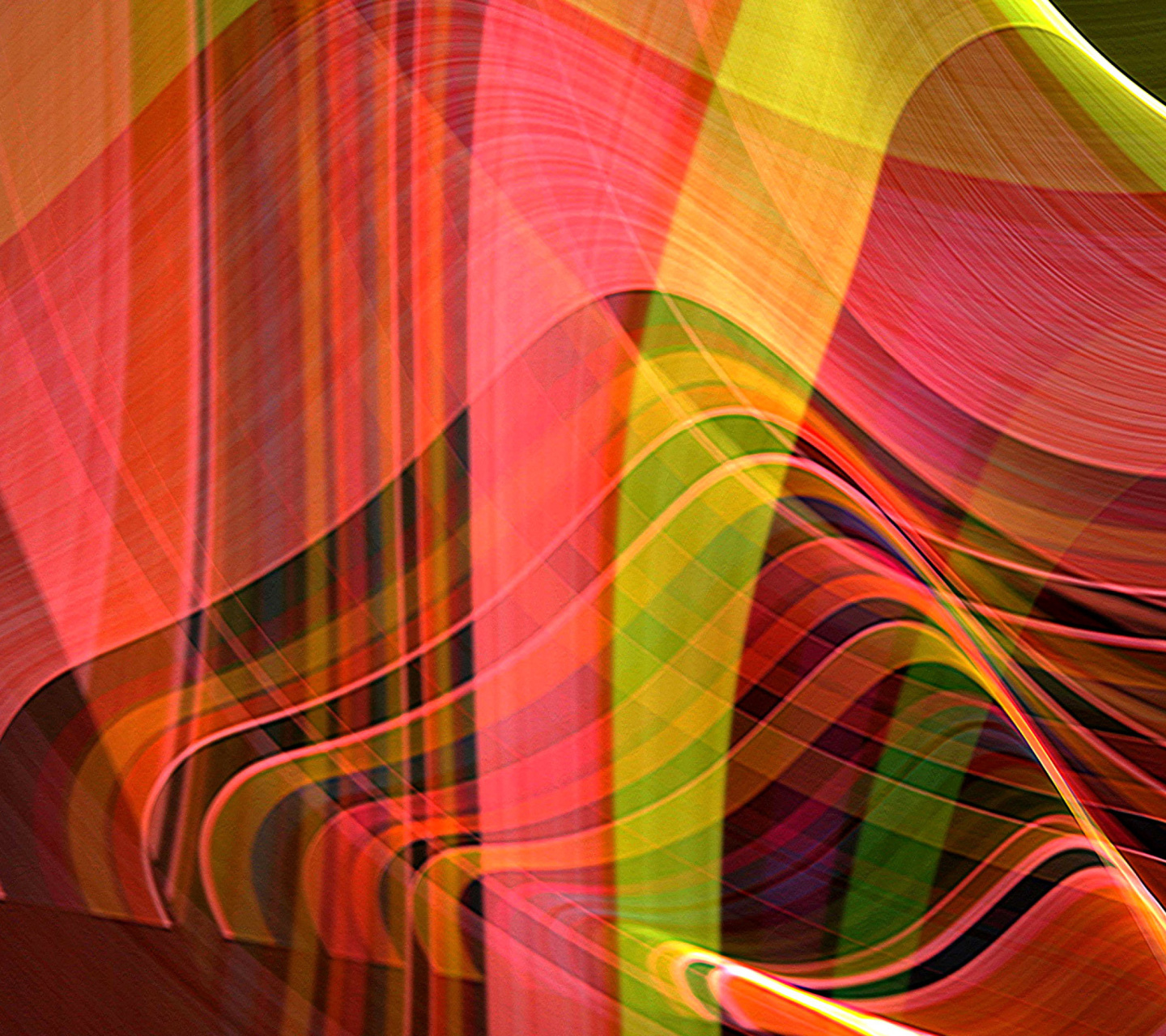 Das Colorful Rays Wallpaper 1440x1280