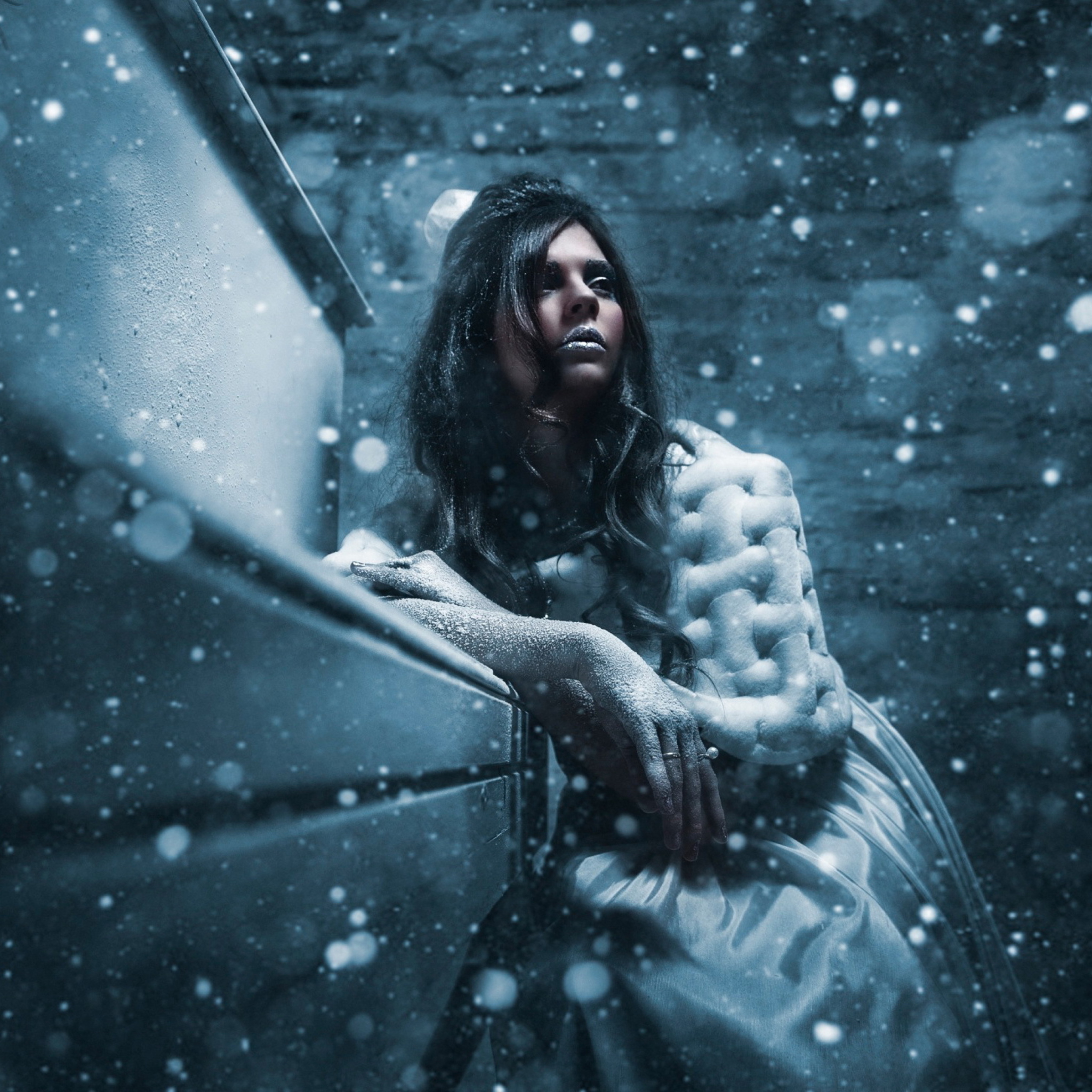 Das Snow Woman Wallpaper 2048x2048
