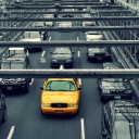 Sfondi New York City Yellow Cab 128x128