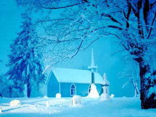 Screenshot №1 pro téma Winter Church and Chapel 320x240