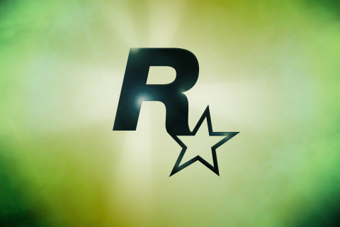 Fondo de pantalla Rockstar Games Logo 480x320
