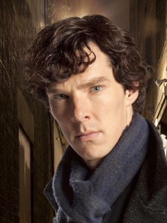 Screenshot №1 pro téma Sherlock TV series - Benedict Cumberbatch 240x320