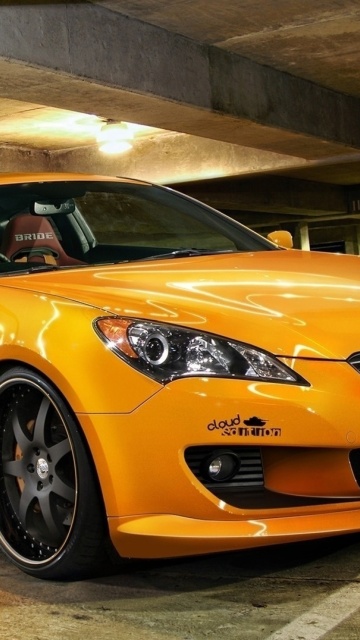 Hyundai Genesis Orange screenshot #1 360x640