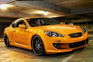Free Hyundai Genesis Orange Picture for Android, iPhone and iPad