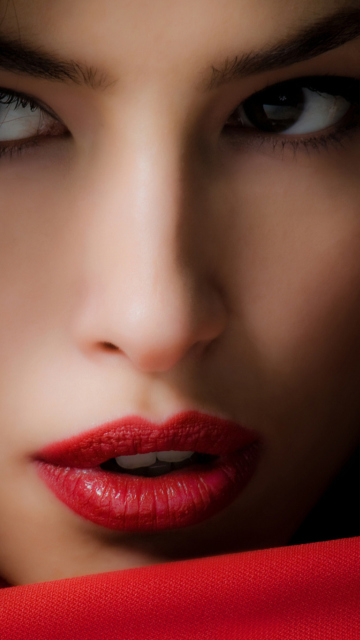 Das Red Lips Wallpaper 360x640