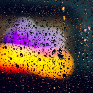 Blurred Drops on Glass - Obrázkek zdarma pro 208x208