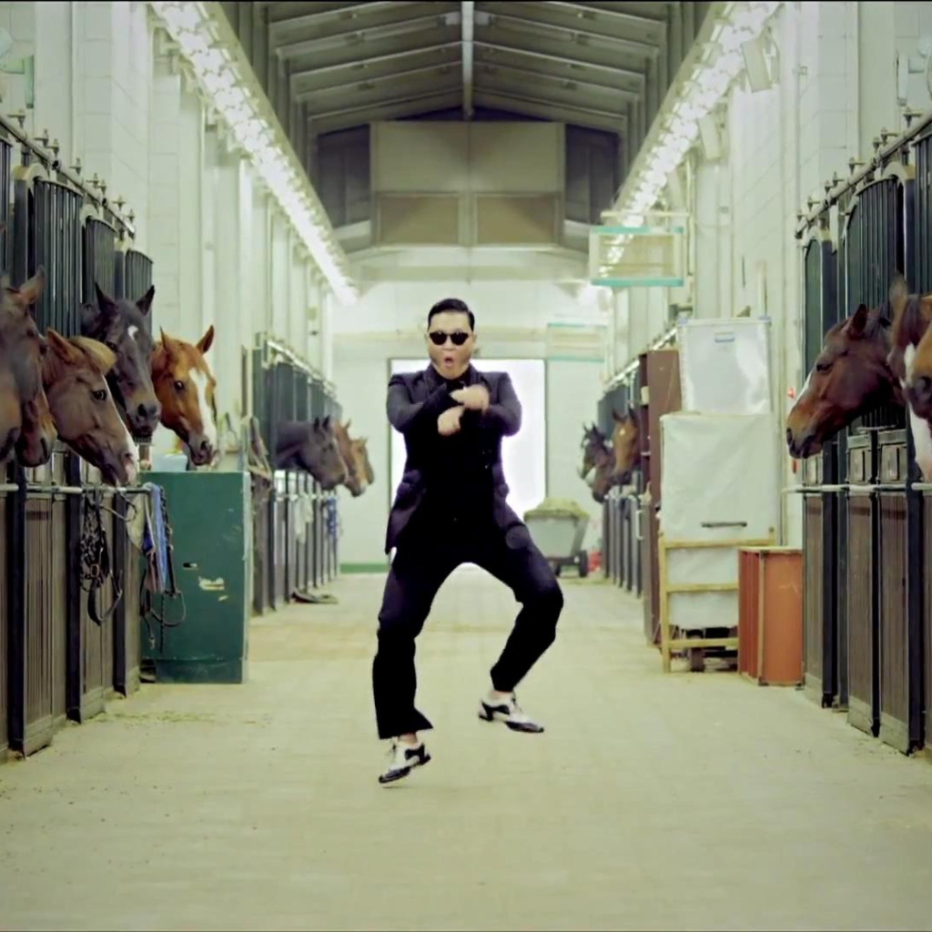 Gangnam Style Dancing wallpaper 1024x1024