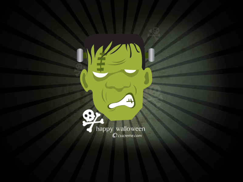 Screenshot №1 pro téma Green Frankenstein 800x600