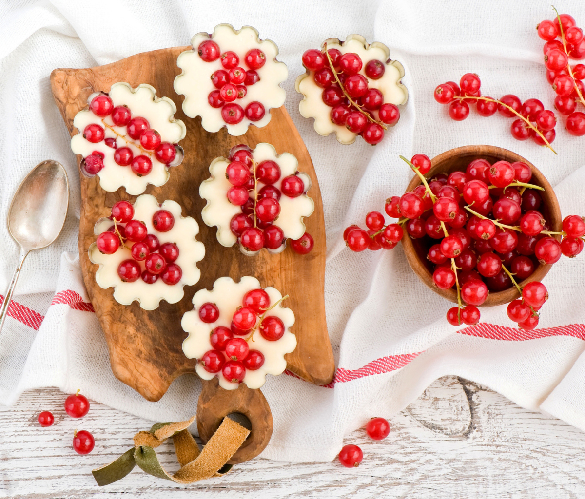 Fondo de pantalla Red Currant Dessert 1200x1024